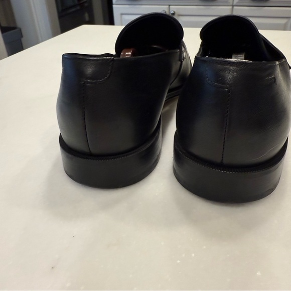 Boss Black Leather Penny Loafers main image 6